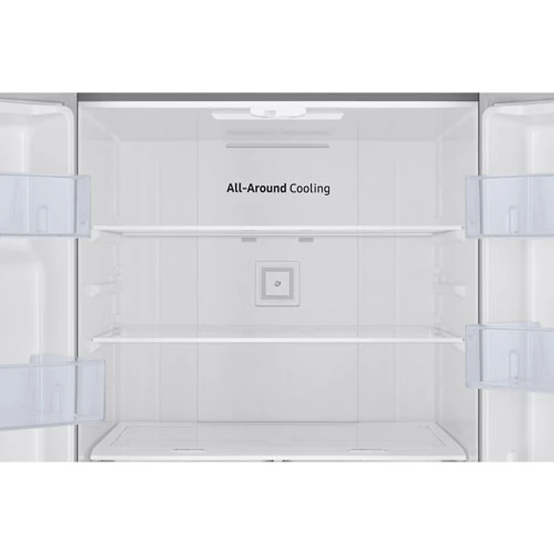 Réfrigérateur deux portes 22 pi³ 30 po avec distributeur d'eau Samsung (RF22A4221SR/AA) - Inox