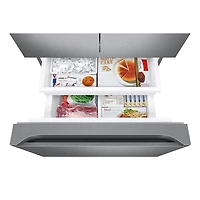 Réfrigérateur deux portes 22 pi³ 30 po avec distributeur d'eau Samsung (RF22A4221SR/AA) - Inox