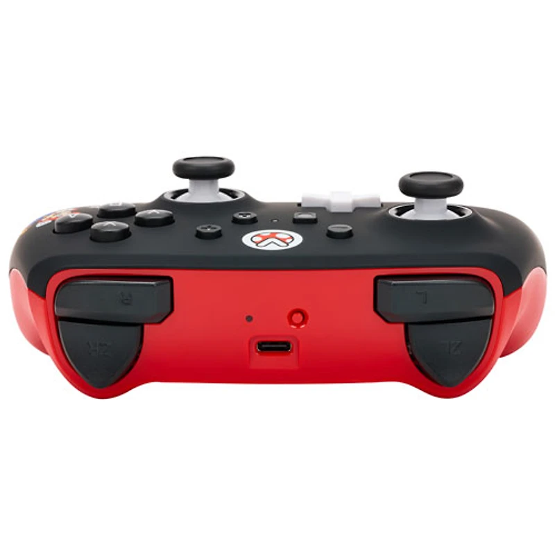 Manette de jeu sans fil Mario Mayhem de PowerA pour Switch - Noir/Rouge - Exclusivité Best Buy