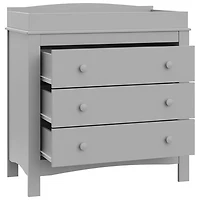 Commode à table à langer avec 3 tiroirs Noah de Graco - Gris galet