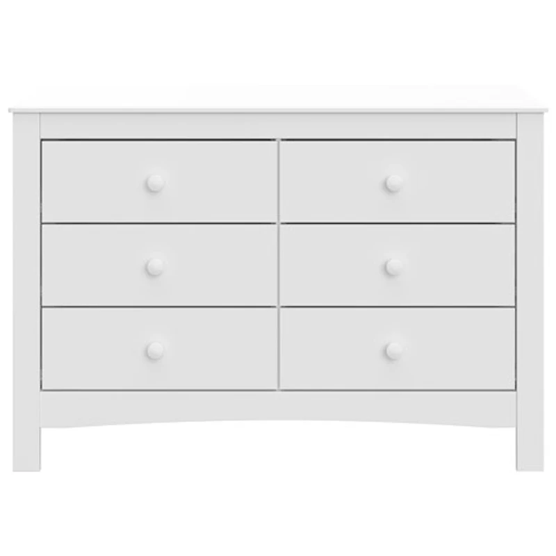 Graco Noah 6-Drawer Double Dresser - White
