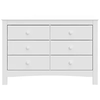 Graco Noah 6-Drawer Double Dresser - White