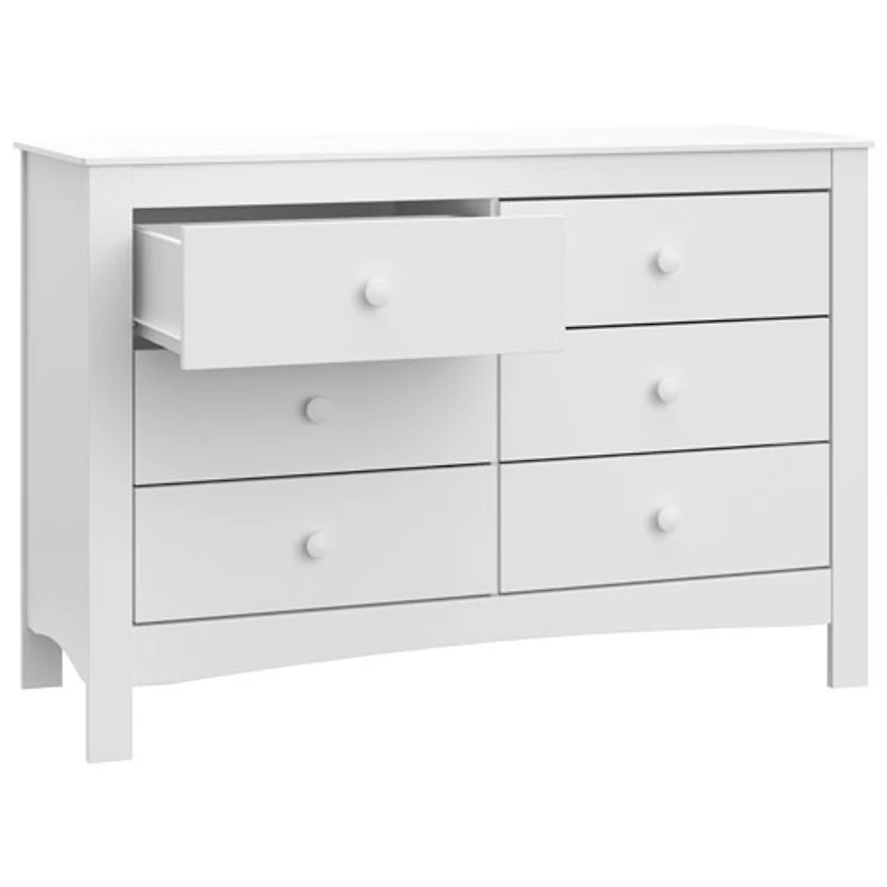 Graco Noah 6-Drawer Double Dresser - White