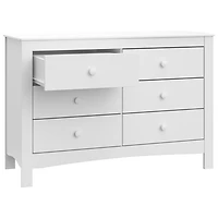 Graco Noah 6-Drawer Double Dresser - White