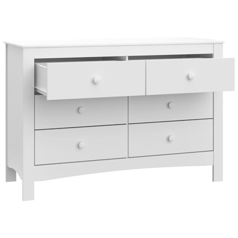 Graco Noah 6-Drawer Double Dresser - White