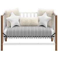 Lit de bébé transformable 4-en-1 Modern Pacific de Storkcraft - Blanc/Bois flotté rétro