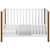 Lit de bébé transformable 4-en-1 Modern Pacific de Storkcraft - Blanc/Bois flotté rétro