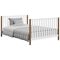 Lit de bébé transformable 4-en-1 Modern Pacific de Storkcraft - Blanc/Bois flotté rétro