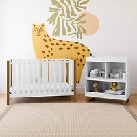 Lit de bébé transformable 4-en-1 Modern Pacific de Storkcraft - Blanc/Bois flotté rétro