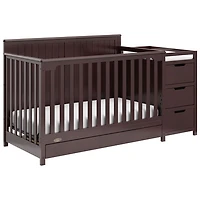 Lit de bébé transformable 4-en-1 Hadley de Graco avec table à langer à 3 tiroirs - Expresso