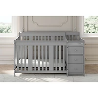 Lit de bébé transformable 4-en-1 Portofino de Storkcraft + table à langer à 3 tiroirs - Gris galet