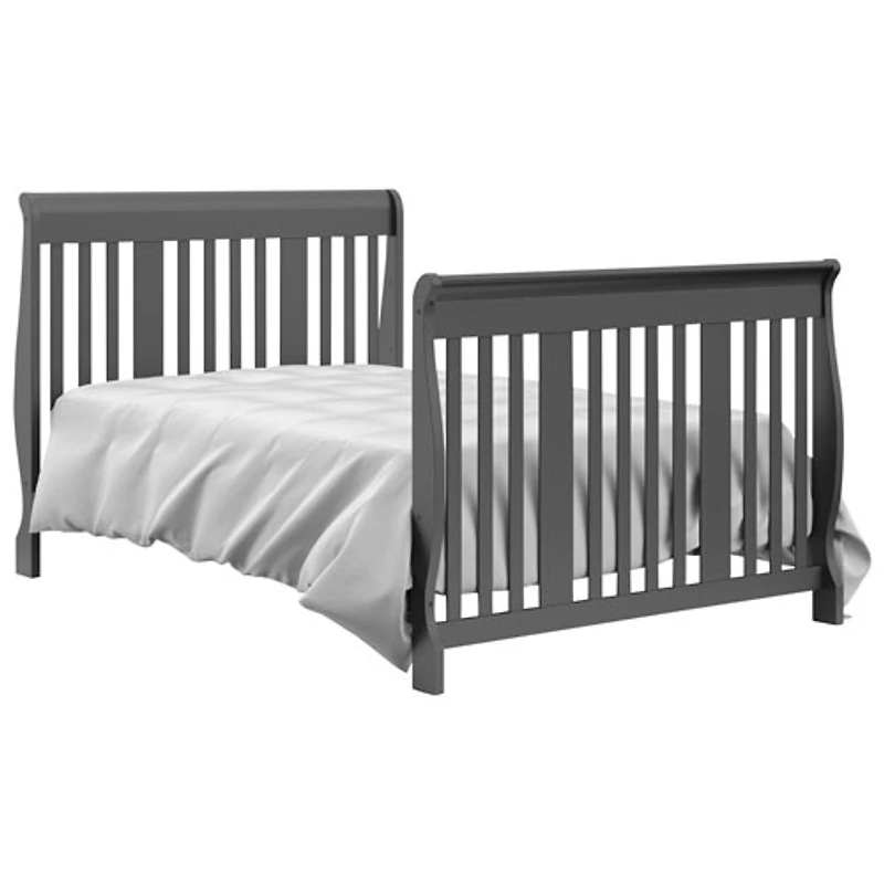 Storkcraft Portofino 4-in-1 Convertible Crib with 3-Drawer Changing Table - Grey
