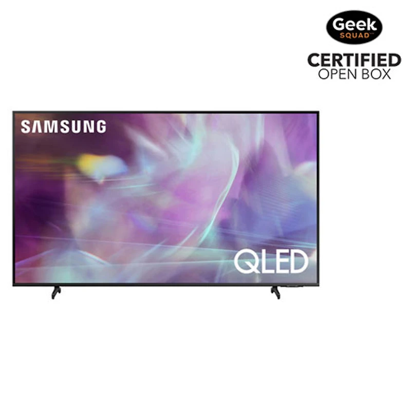 Open Box - Samsung 60" 4K UHD HDR QLED Tizen Smart TV (QN60Q62AAFXZC) - Titan Grey - Only at Best Buy