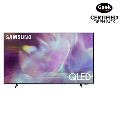Open Box - Samsung 60" 4K UHD HDR QLED Tizen Smart TV (QN60Q62AAFXZC) - Titan Grey - Only at Best Buy