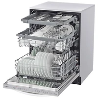 Lave-vaisselle encastrable 24 po 46 dB avec 3e panier de LG (LDTS5552S) - Acier inoxydable