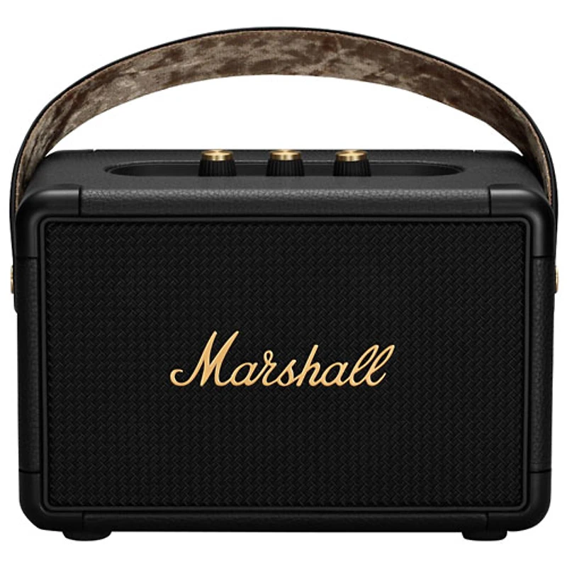 Haut-parleur sans fil Bluetooth Kilburn II de Marshall - Noir/Laiton
