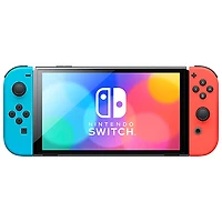 Console Nintendo Switch (Modèle OLED) - Rouge néon/bleu