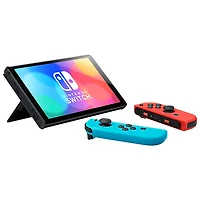 Console Nintendo Switch (Modèle OLED) - Rouge néon/bleu
