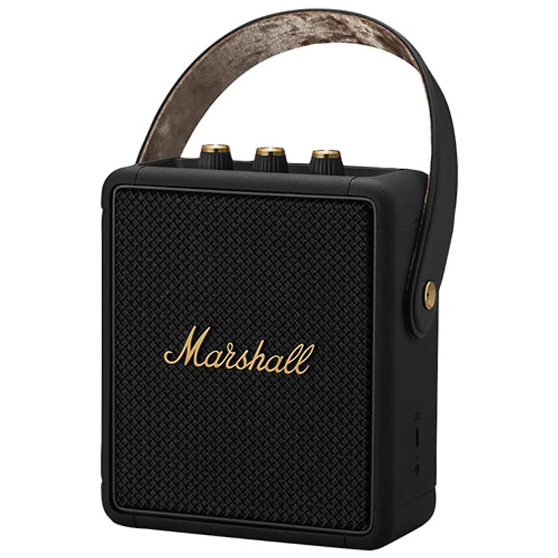 Marshall Stockwell II Splashproof Bluetooth Wireless Speaker - Black/Brass