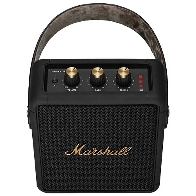 Marshall Stockwell II Splashproof Bluetooth Wireless Speaker - Black/Brass