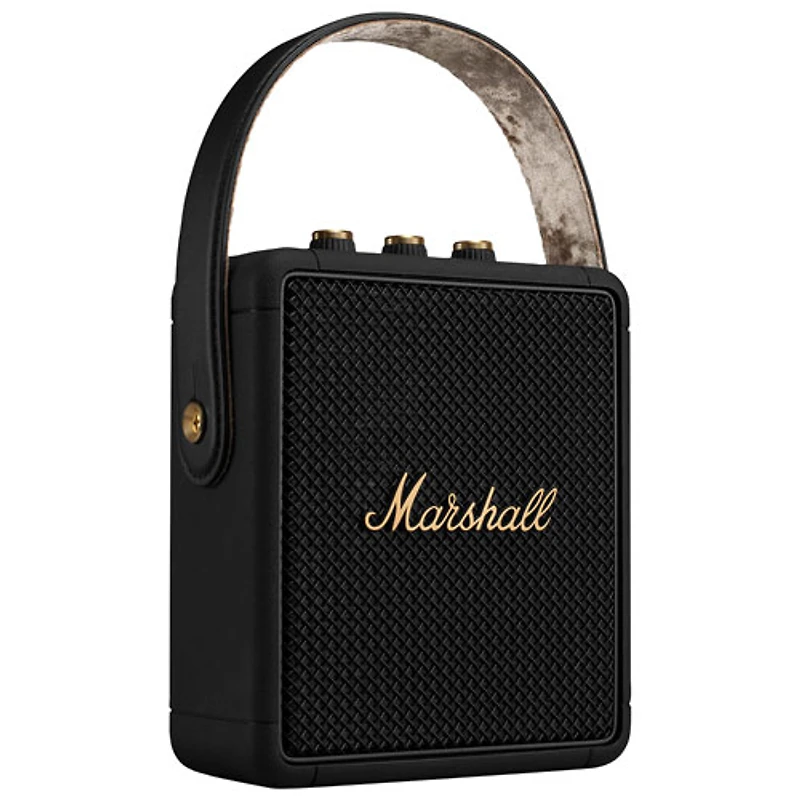 Marshall Stockwell II Splashproof Bluetooth Wireless Speaker - Black/Brass