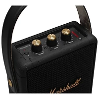 Marshall Stockwell II Splashproof Bluetooth Wireless Speaker - Black/Brass