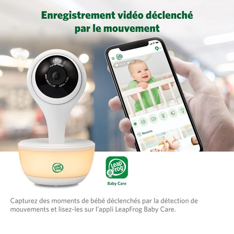 LeapFrog 5" Video Wi-Fi Baby Monitor with Night Vision, Zoom & 2-Way Audio (LF815HD)