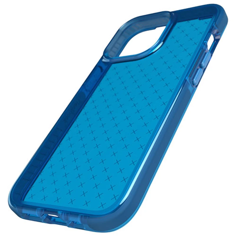 Étui souple ajusté Evo Check de Tech21 pour iPhone 13 Pro - Bleu