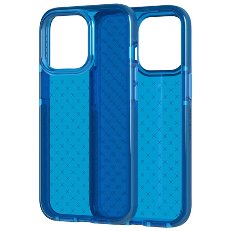 Étui souple ajusté Evo Check de Tech21 pour iPhone 13 Pro - Bleu