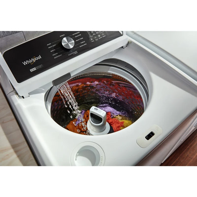 Laveuse à chargement par le haut HE de 5,4 pi³ de Whirlpool (WTW5057LW) - Blanc