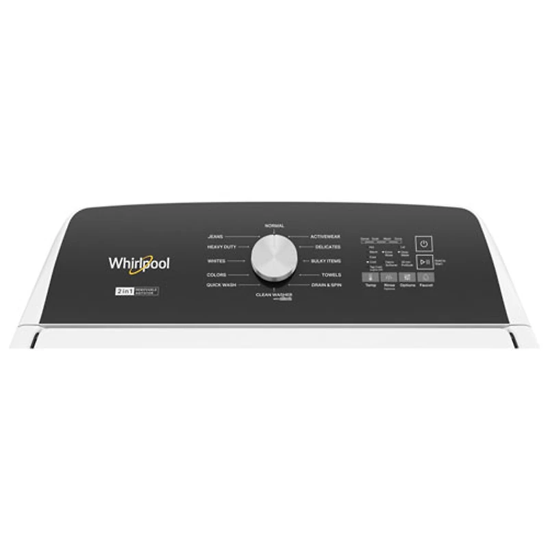 Laveuse à chargement par le haut HE de 5,4 pi³ de Whirlpool (WTW5057LW) - Blanc