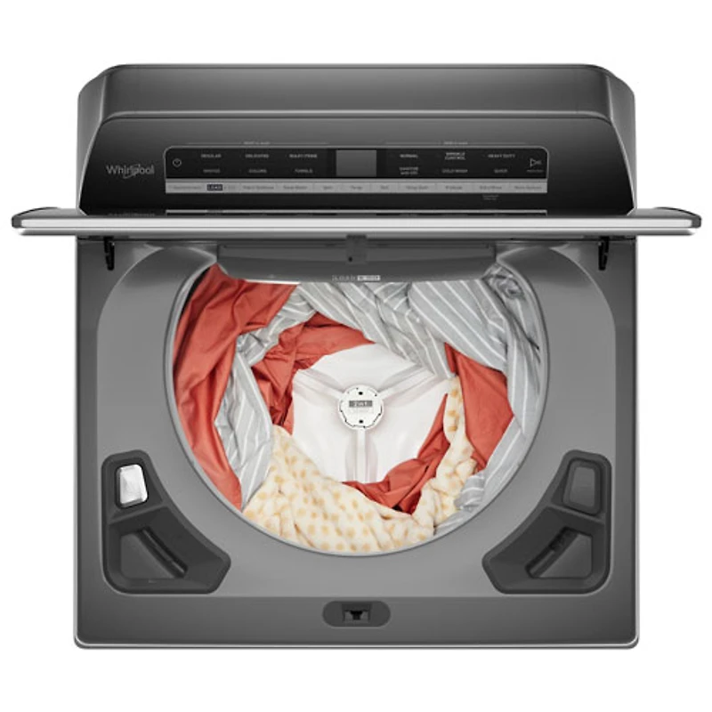 Laveuse à chargement par le haut haute efficacité 6,0 pi³ de Whirlpool (WTW8127LC) - Ombre chromée