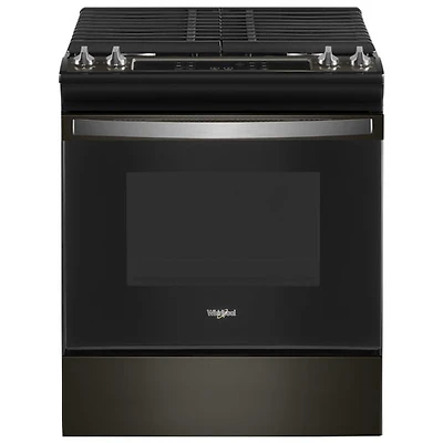 Whirlpool 30" 5.0 Cu. Ft. Self-Clean Slide-In Gas Range (WEG515S0LV) - Black Stainless