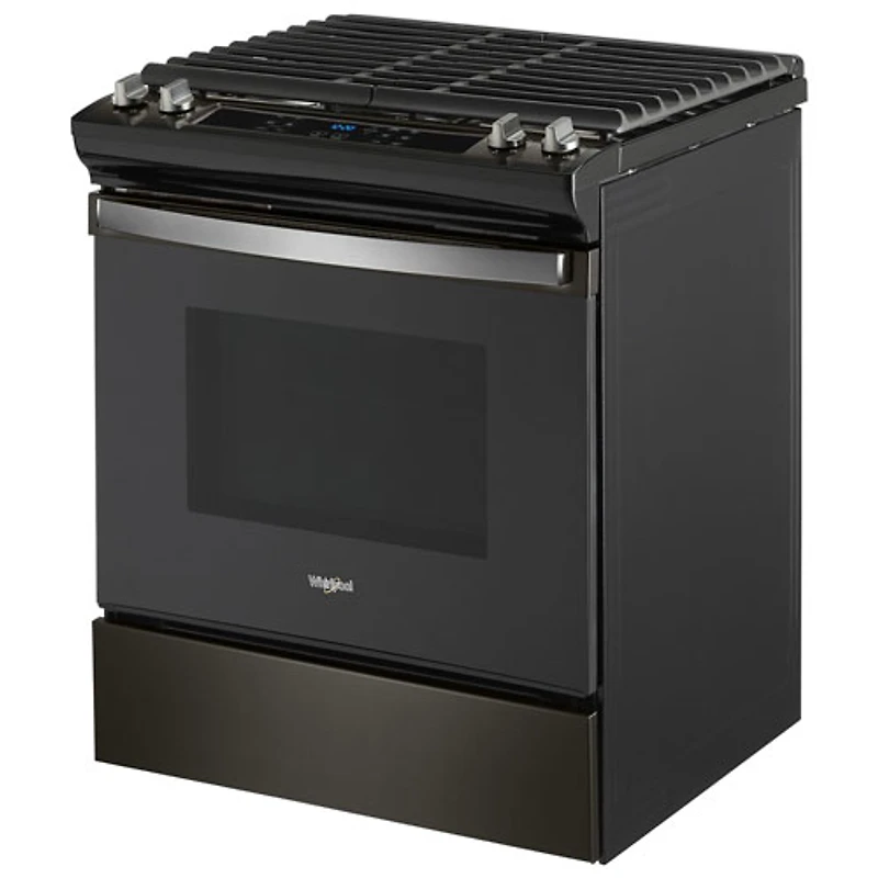 Whirlpool 30" 5.0 Cu. Ft. Self-Clean Slide-In Gas Range (WEG515S0LV) - Black Stainless
