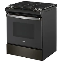Whirlpool 30" 5.0 Cu. Ft. Self-Clean Slide-In Gas Range (WEG515S0LV) - Black Stainless