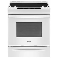 Cuisinière électrique encastrable/four autonettoyant 4,8 pi³ 30 po de Whirlpool (YWEE515S0LW)-Blanc