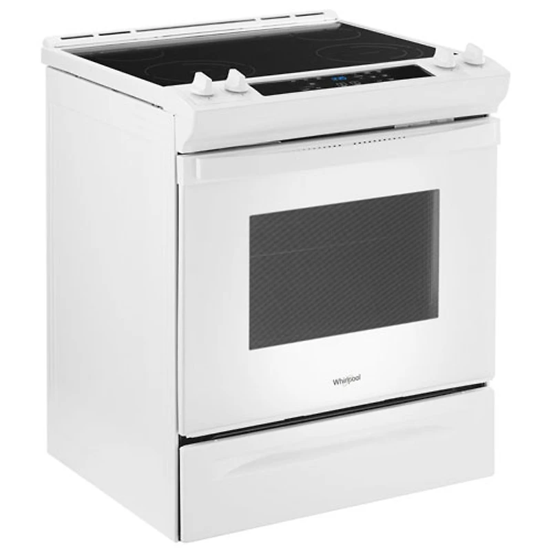 Cuisinière électrique encastrable/four autonettoyant 4,8 pi³ 30 po de Whirlpool (YWEE515S0LW)-Blanc