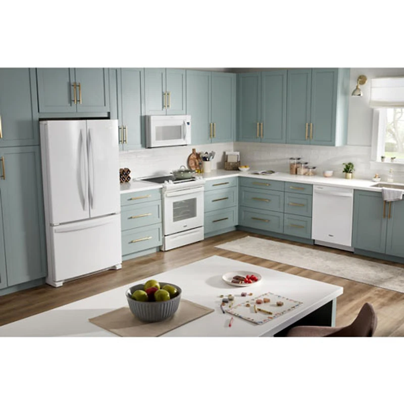 Cuisinière électrique encastrable/four autonettoyant 4,8 pi³ 30 po de Whirlpool (YWEE515S0LW)-Blanc