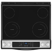 Cuisinière électrique encastrable four autonettoyant 4,8 pi³ 30 po de Whirlpool (YWEE515S0LS) - Inox