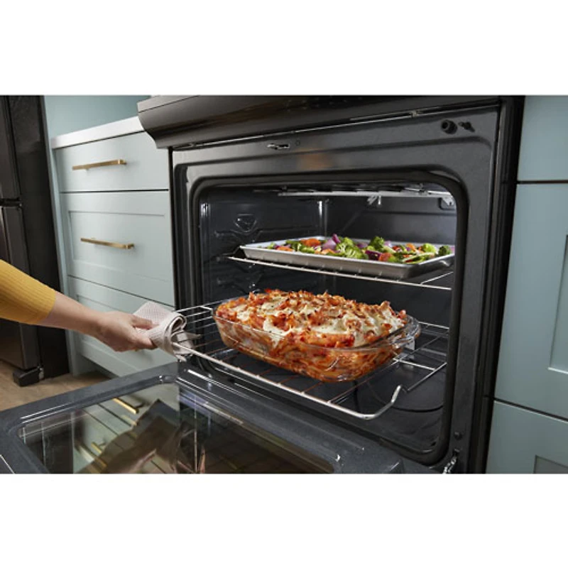 Whirlpool 30" 4.8 Cu. Ft. Self-Clean Slide-In Electric Range (YWEE515S0LB) - Black