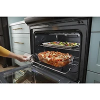Whirlpool 30" 4.8 Cu. Ft. Self-Clean Slide-In Electric Range (YWEE515S0LB) - Black