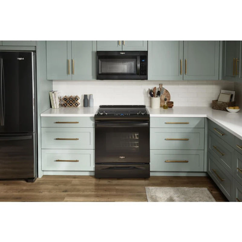 Whirlpool 30" 4.8 Cu. Ft. Self-Clean Slide-In Electric Range (YWEE515S0LB) - Black