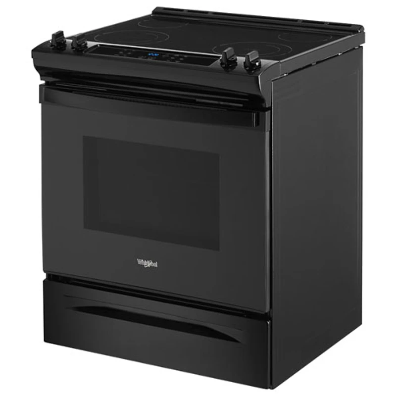 Whirlpool 30" 4.8 Cu. Ft. Self-Clean Slide-In Electric Range (YWEE515S0LB) - Black
