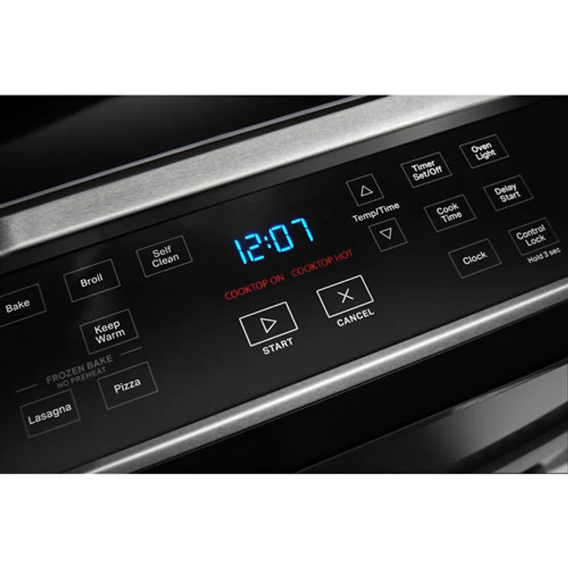 Whirlpool 30" 4.8 Cu. Ft. Self-Clean Slide-In Electric Range (YWEE515S0LB) - Black
