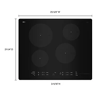 Whirlpool 24" 4-Element Induction Cooktop (UCIG245KBL) - Black