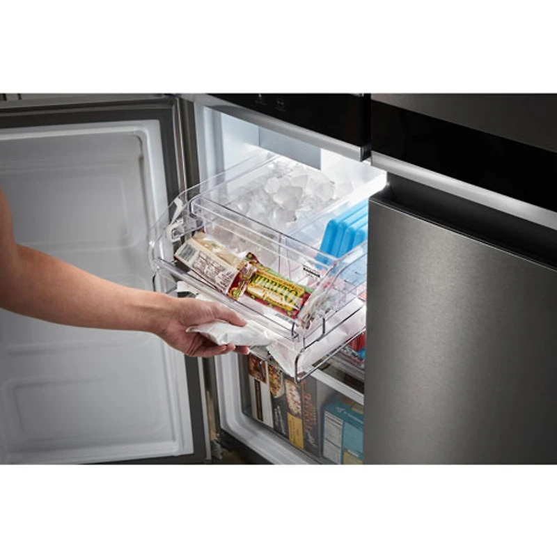 Whirlpool 36" 19.4 Cu. Ft. French Door Counter Depth Refrigerator with Ice Dispenser (WRQA59CNKZ) - Stainless Steel