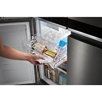 Whirlpool 36" 19.4 Cu. Ft. French Door Counter Depth Refrigerator with Ice Dispenser (WRQA59CNKZ) - Stainless Steel