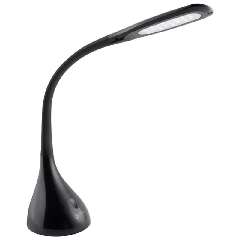 Lampe de bureau DEL traditionnelle Creative Curves d'OttLite - Noir