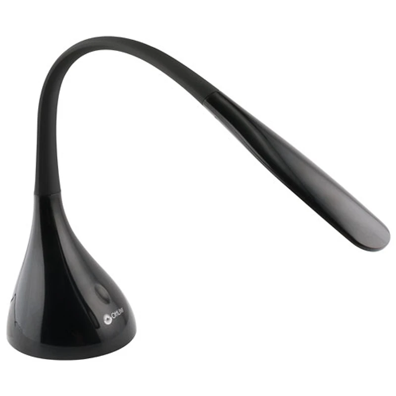 Lampe de bureau DEL traditionnelle Creative Curves d'OttLite - Noir