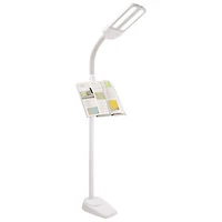 Lampadaire DEL traditionnel Dual Shade d'OttLite - Blanc